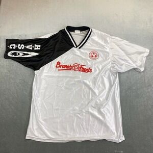 VTG Hillcrest Soccer Club Jersey Bruno's Fine Foods White Mens Large
